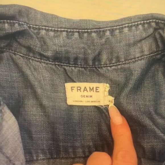 Blue Denim Button-Up Shirt - Picture 2 of 2